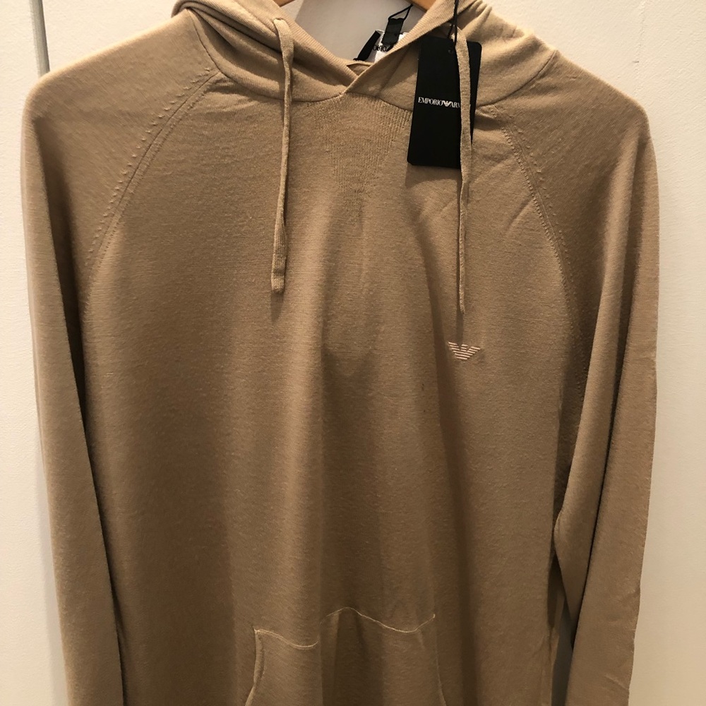 Men’s Emporio Armani camel Hoodie 2XL